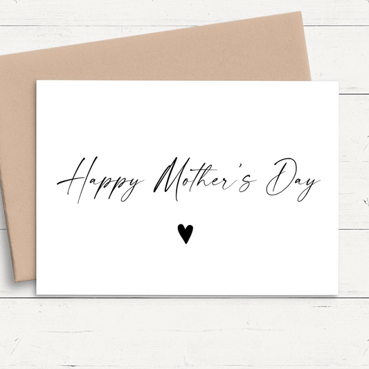 a card with the words happy mother's day written on it