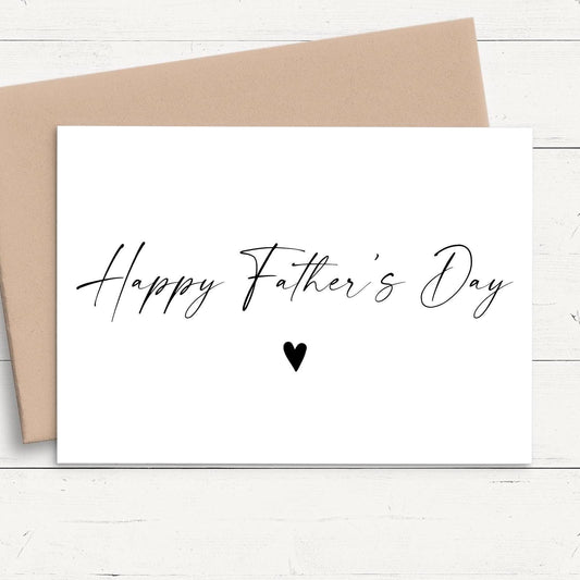 a card with the words happy father's day written on it
