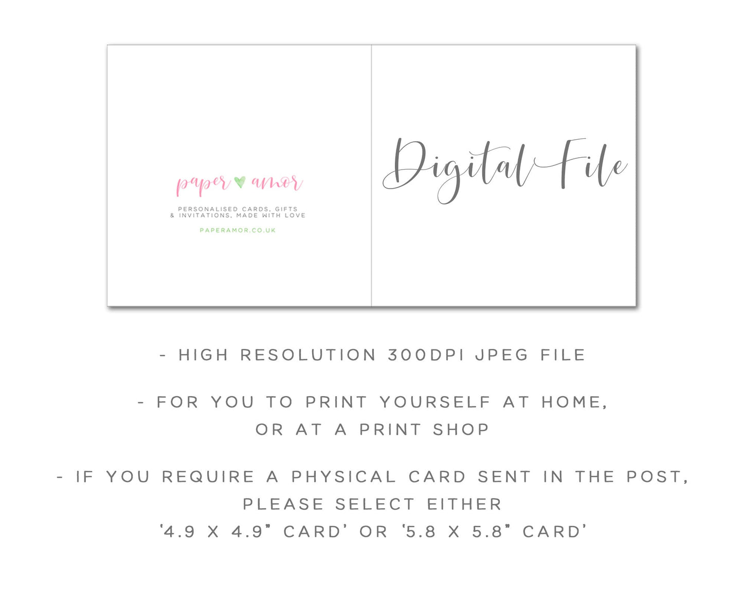 Personalised Birthday Cards for Friends, Flowers Design