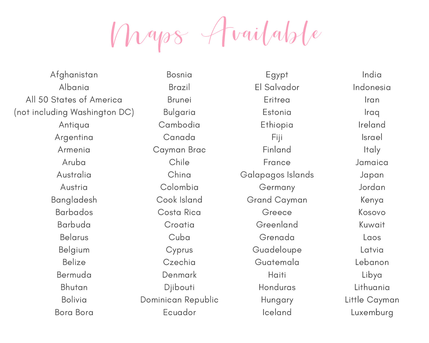 Long Distance Relationship Gift for Girlfriend, Custom Maps Print