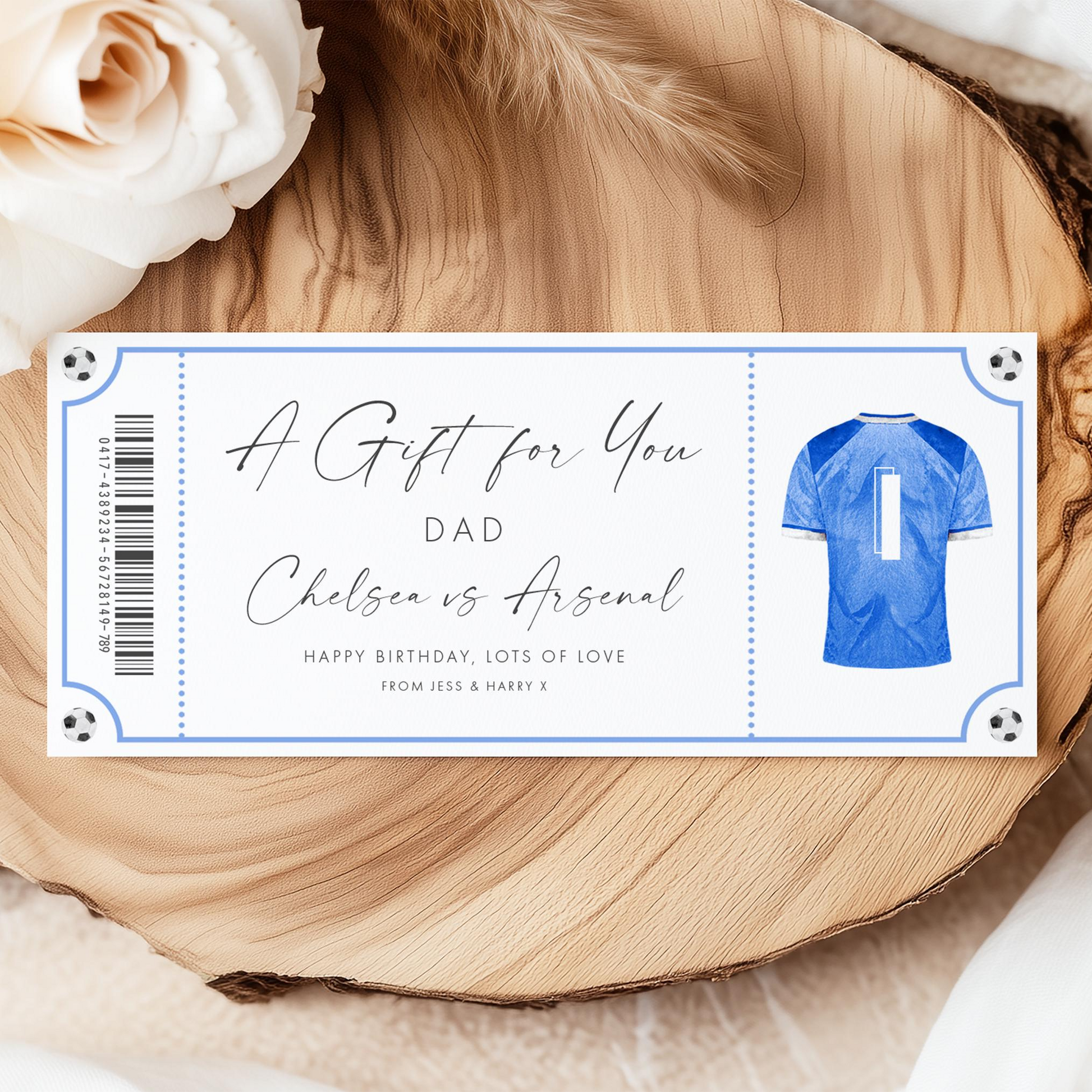 A gift for You Dad Chelsea vs Arsenal