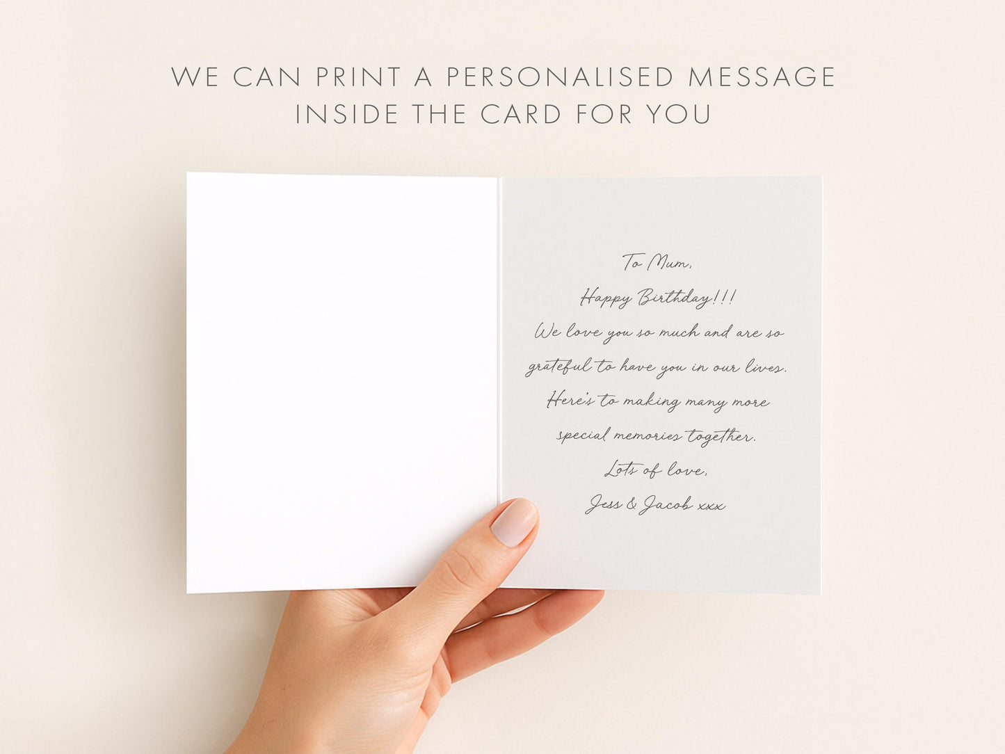 Happy Heavenly Fathers Day Card with Poem, With Blue Ribbon Envelope