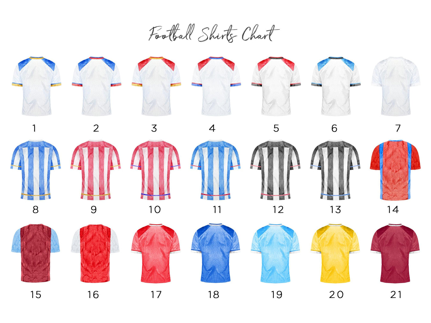 Personalised Football Card for Fathers Day, Light Blue Shirt Design