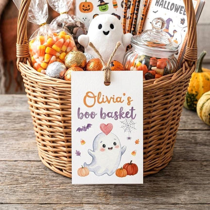 Cute Halloween Youre My Boo Halloween Card for Her, Personalised with Name