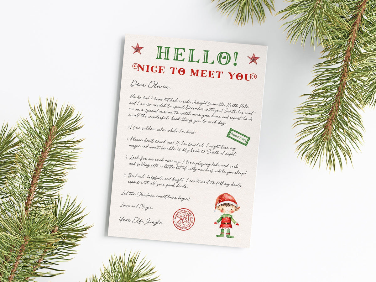 Personalised Elf Goodbye Leaving Letter, With Envelope & Wax Seal