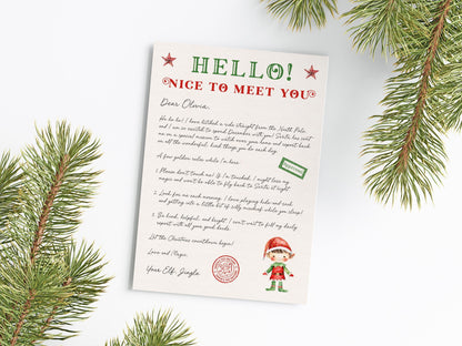 Personalised Elf Goodbye Leaving Letter, With Envelope & Wax Seal
