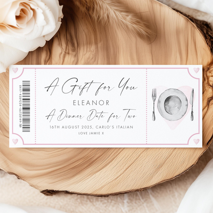 A gift for You Eleanor: A Dinner Date for Two