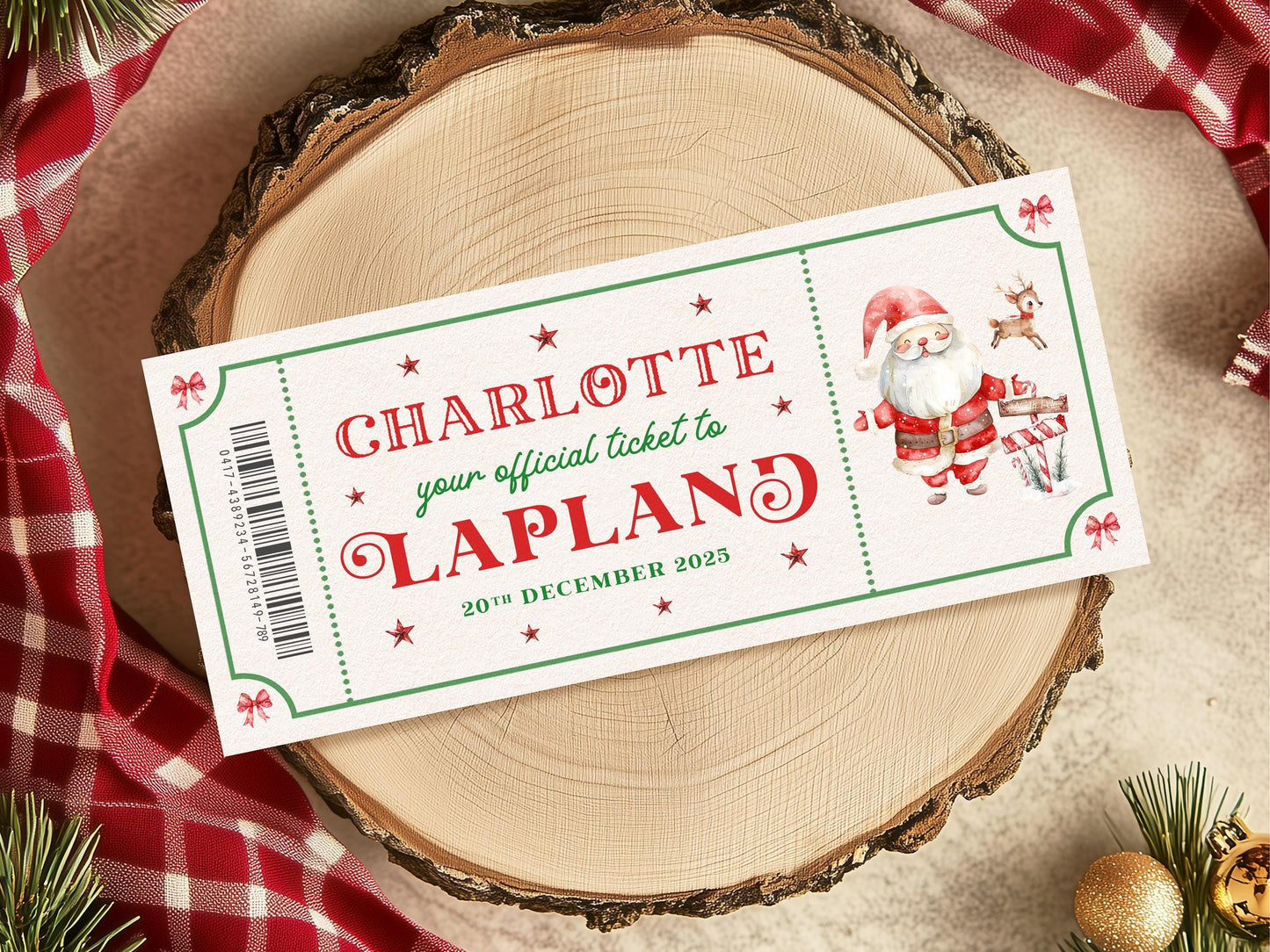 Lapland Santa Letter Invitation, Personalised Lapland Invite