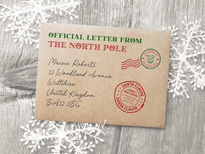 Personalised Elf Behaviour Report Card, With Envelope & Wax Seal