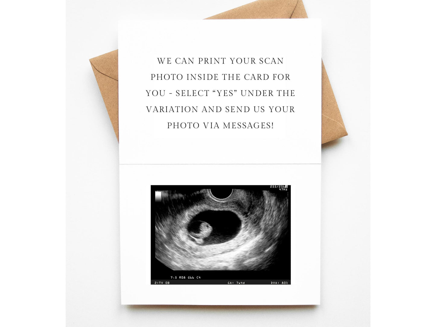 Grandma Promoted to Great Grandma Pregnancy Announcement Card Personalised