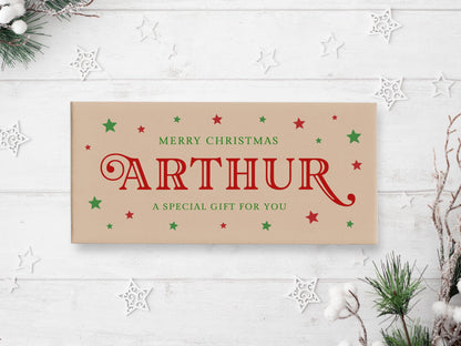 Personalized Christmas Gift Card Holder Envelope, Kraft Brown