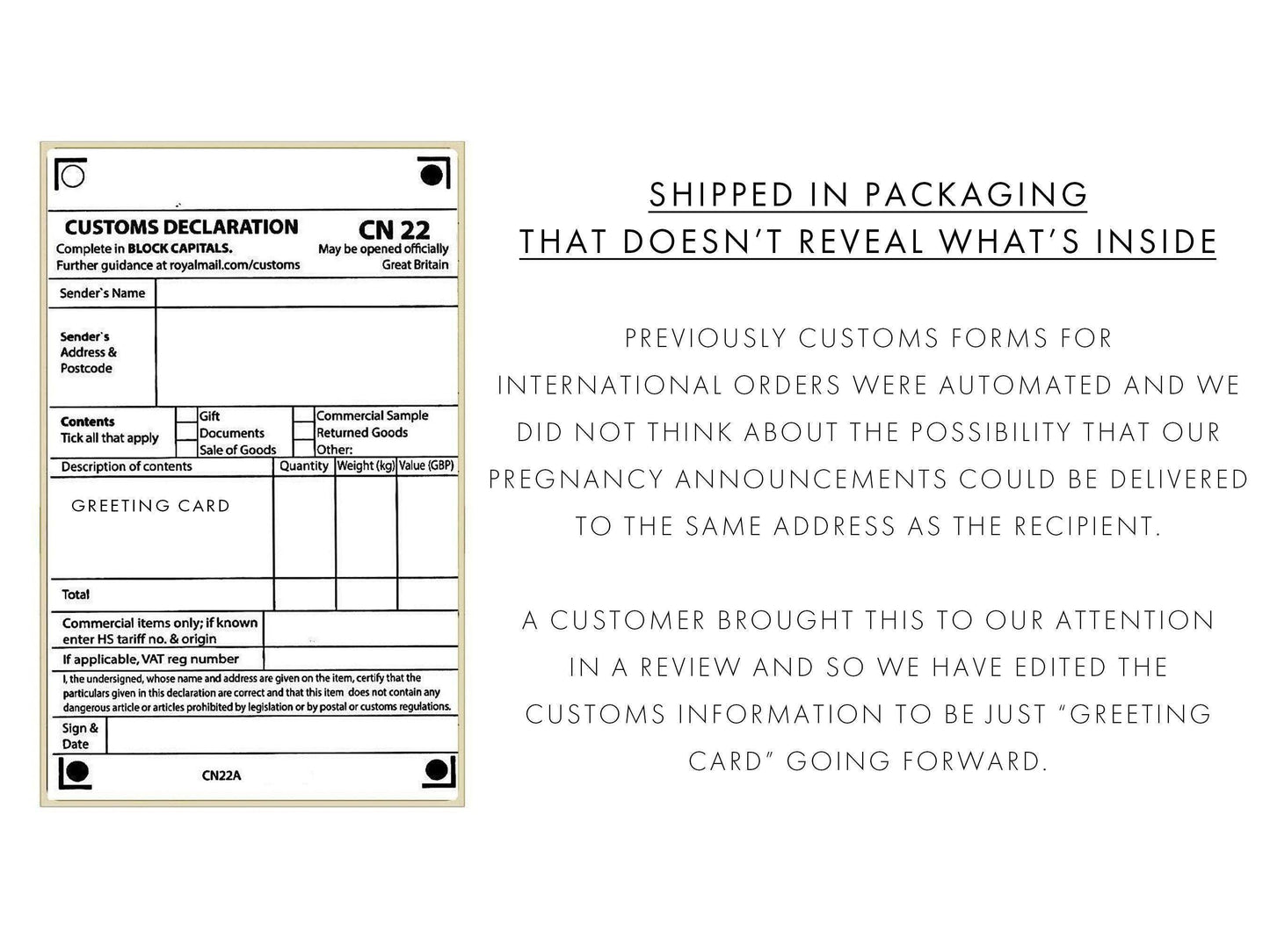 Dog Grandma to Human Grandma Baby Announcement Card Personalised