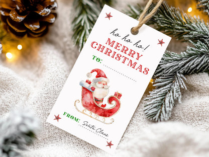 Personalised Christmas Gift Tags from Santa Claus