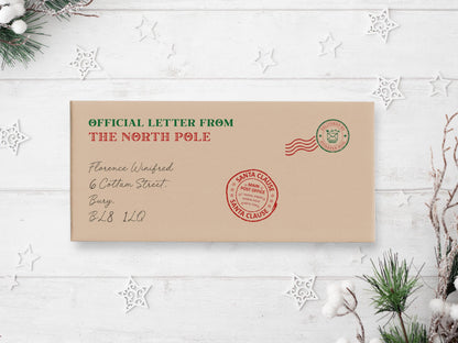 Personalised Lapland Scratch Off Boarding Pass, Gold Santa Design