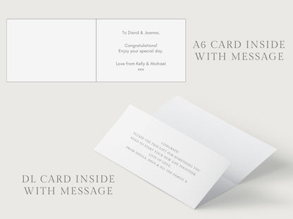 a white card with text and instructions, placed on a white background.