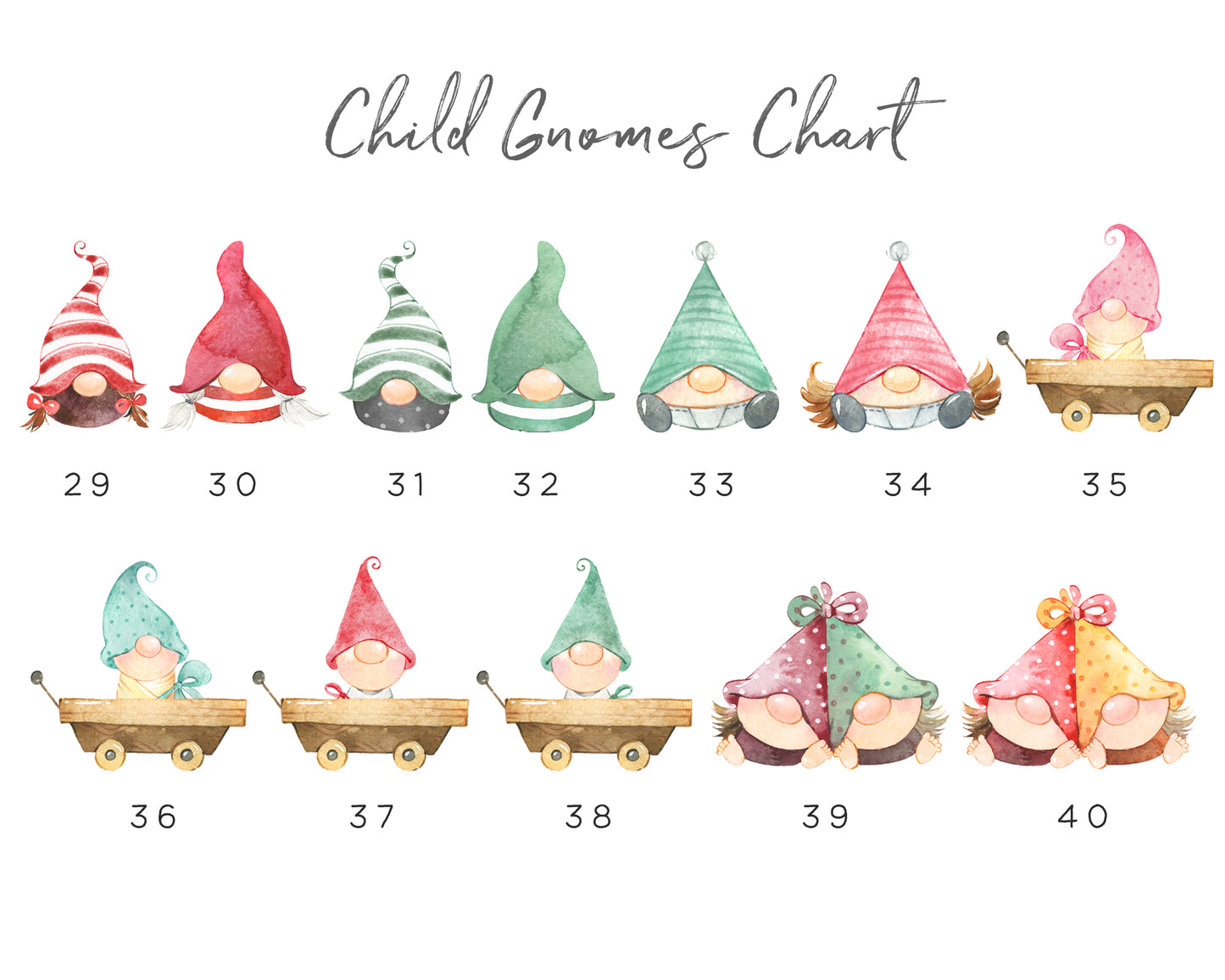 Christmas Gnome Family Picture
