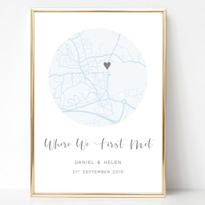 Customised City Maps Prints, Housewarming Gift for Friends