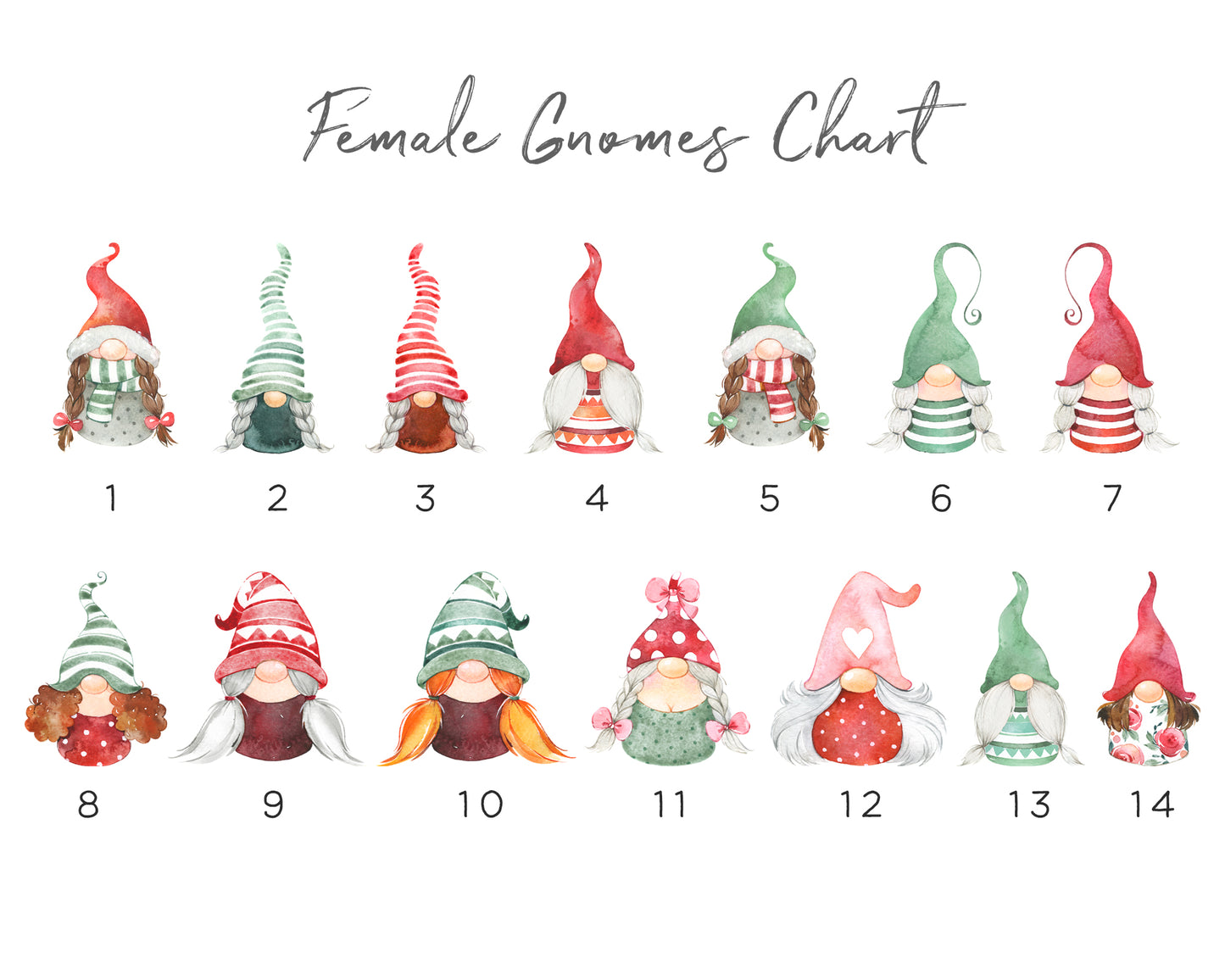 Gnome Christmas Cards Pack, Quantity of Your Choice