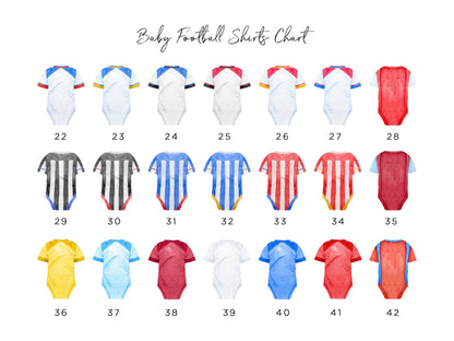 Personalised Fathers Day Gift from Baby, Football Shirt Print