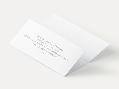 Christmas Gift Money Envelopes Personalized, Gingerbread Design