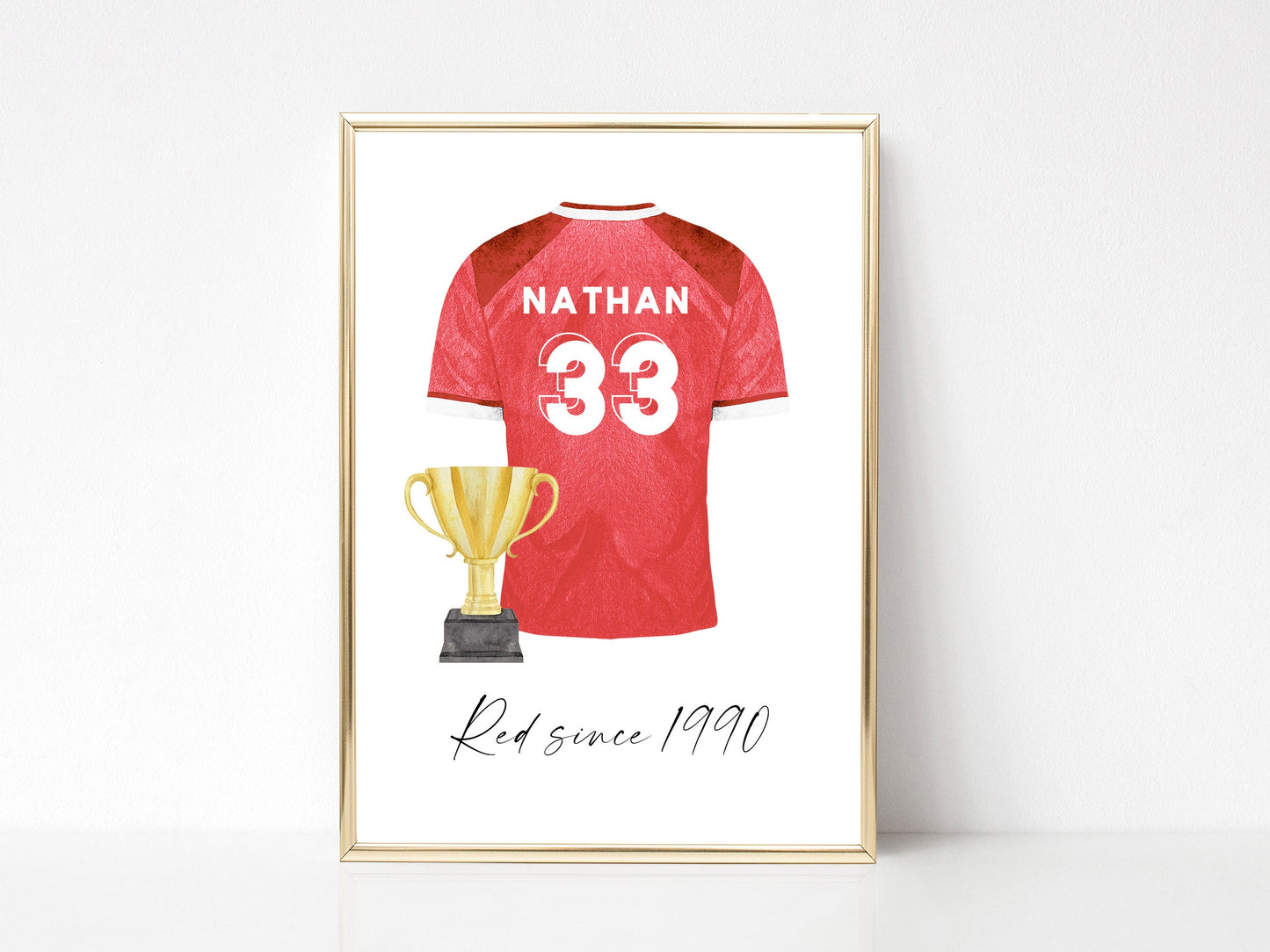 Football Shirt Picture, Personalised Football Gifts for Boys