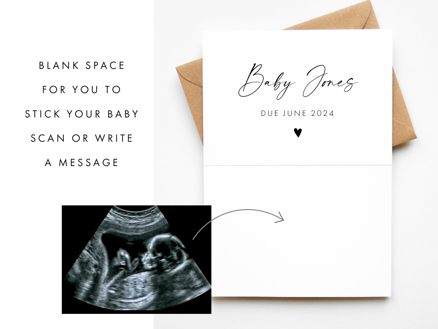 Personalised Save the Date Pregnancy Announcement Card Multipack