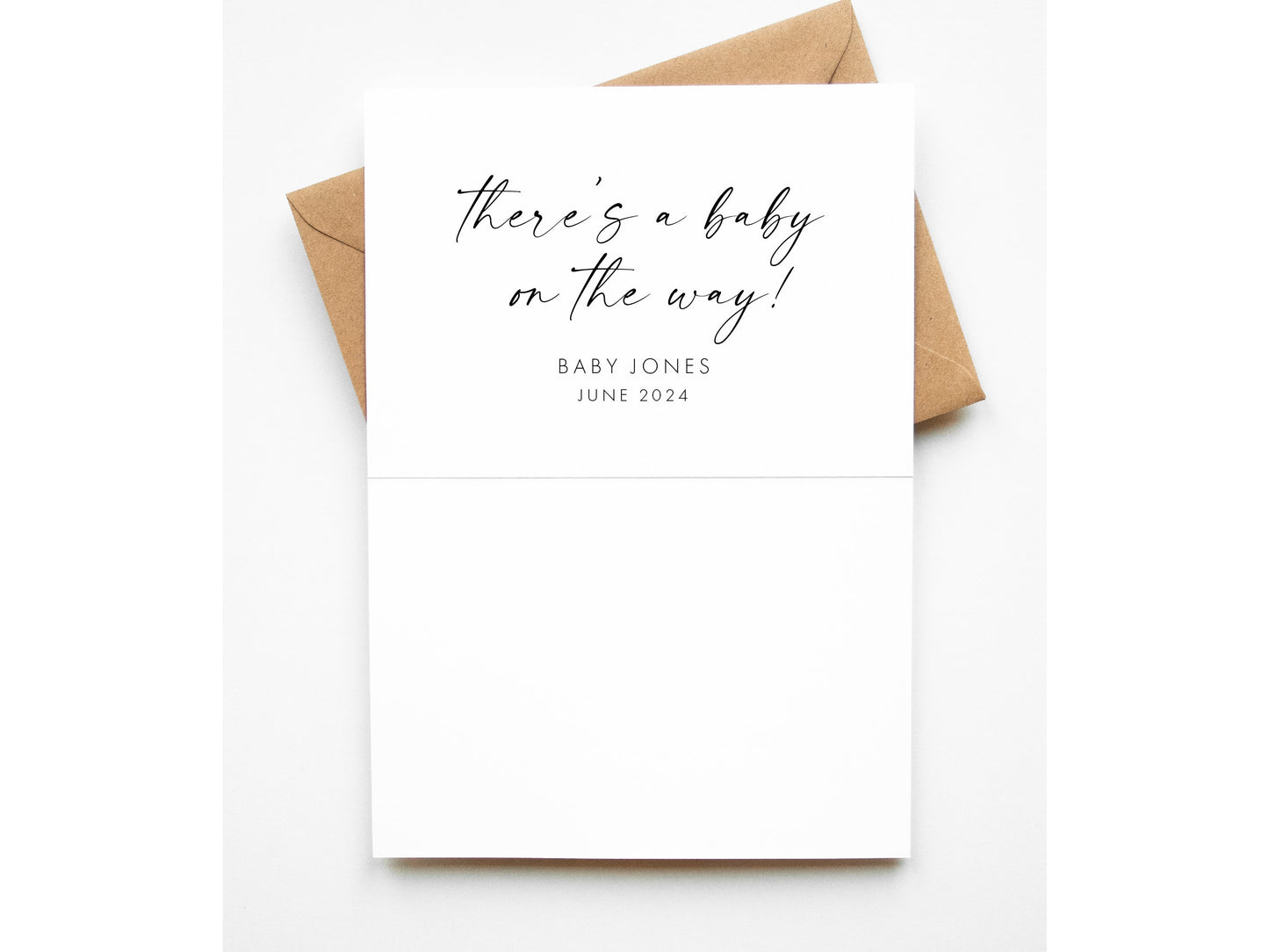 Baby Announcement Card Multipack, Just a Little Note to Say