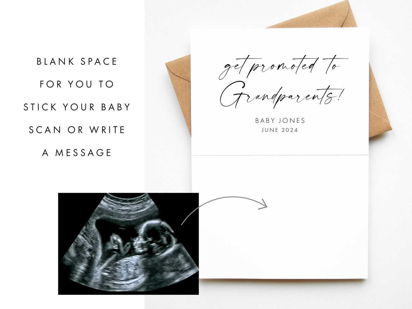 Personalised Pregnancy Announcement Dog Grandparents to Human