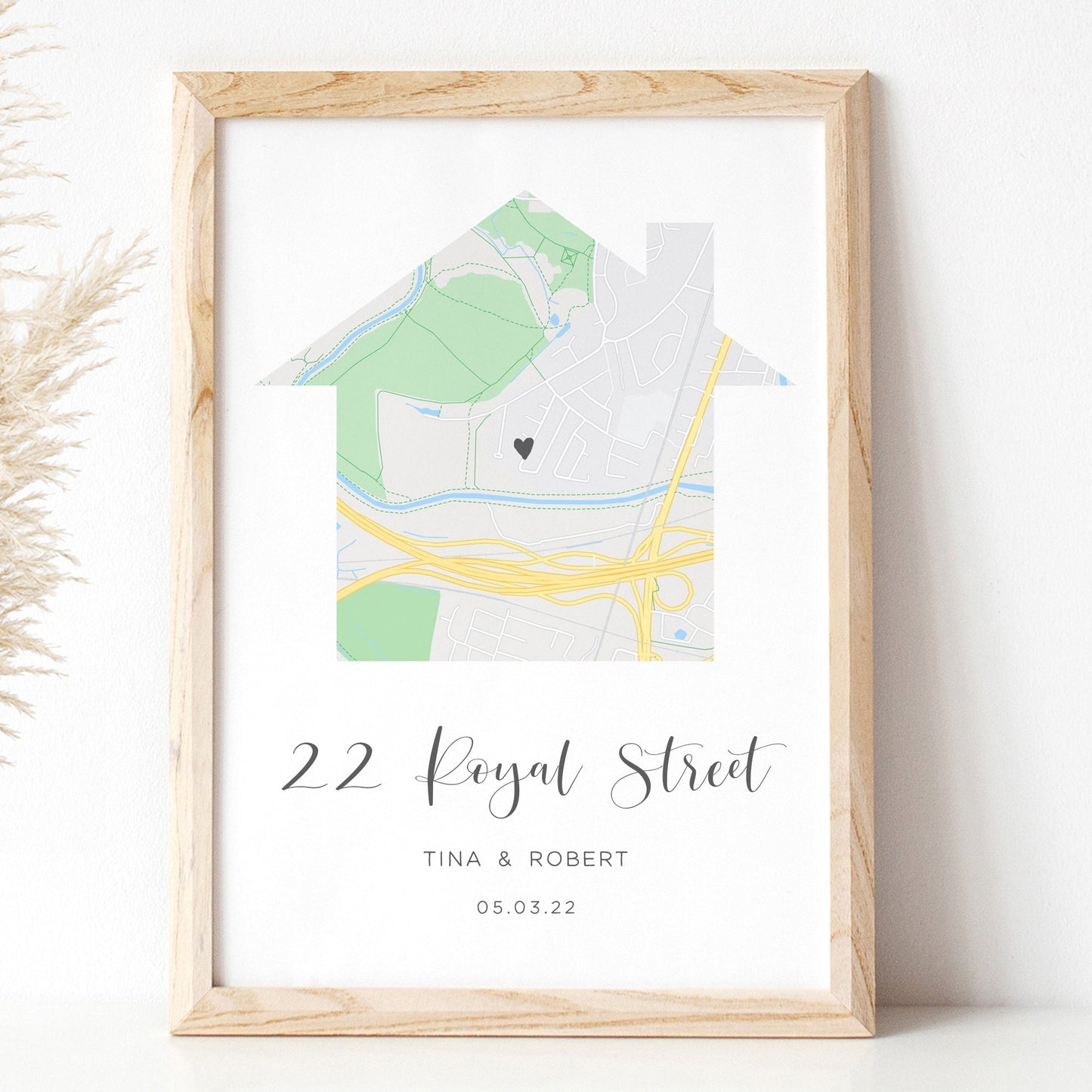 Personalised City Map Art Print, Our Wedding Day