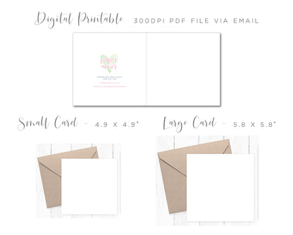 Personalised 1st Birthday Cards for Niece, Pink Rainbow Design